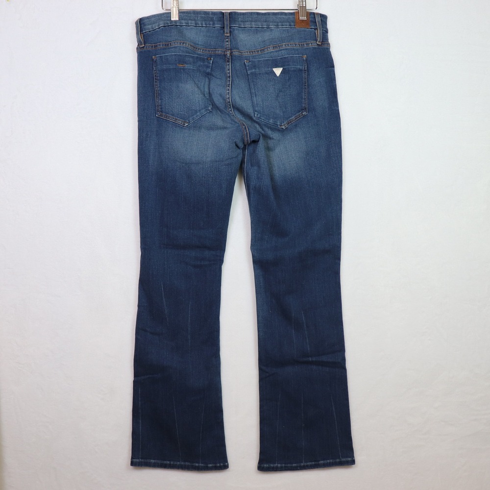 GUESS Blue Tailored Mini‎ Boot Distressed Jeans 32 - Picture 2 of 10